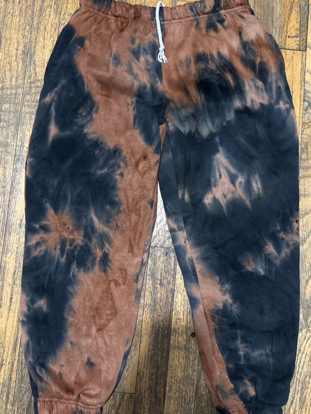 Tie-Dye Black & Brown Women's Jogger Sweatpants